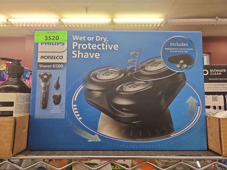 Philips Wet or Dry Protective Shave Shaver 6500
