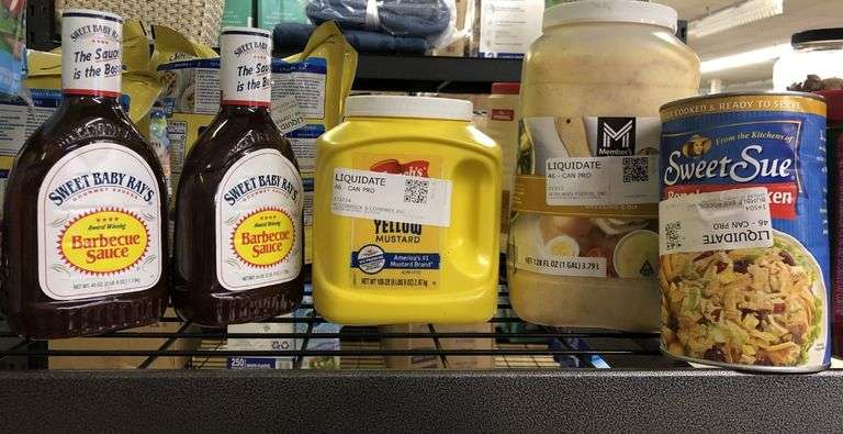 2) Sweet Baby Rays BBQ Sauce, French's Yellow Mustard, Honey Mustard Dressing, Boneless Chicken