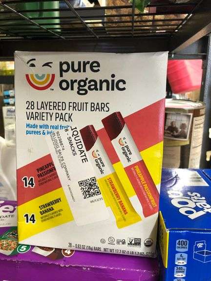Kellogg's Variety Pack, Pop Tarts Brown Sugar, Pure Organic Layered Fruit Bars