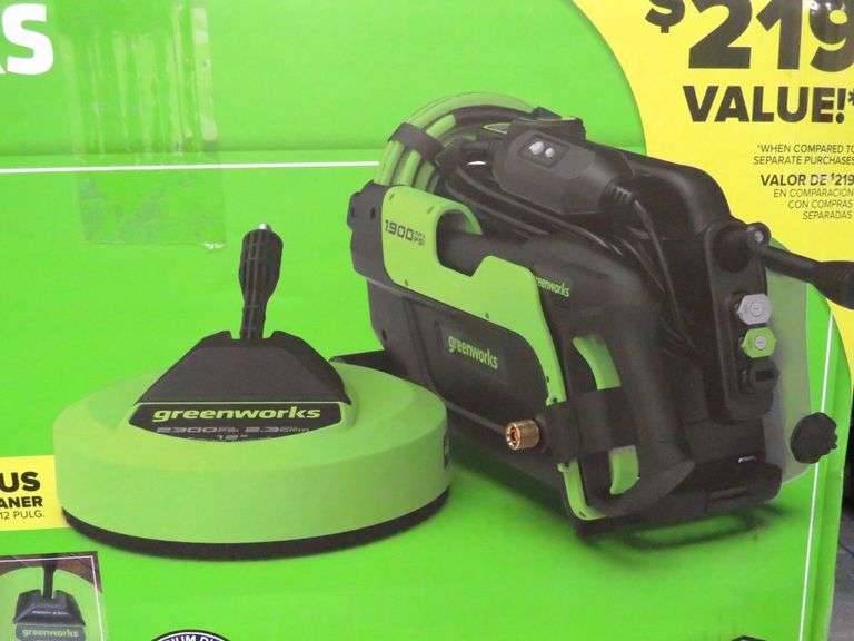 1900 Psi. Greenworks Portable Pressure Washer