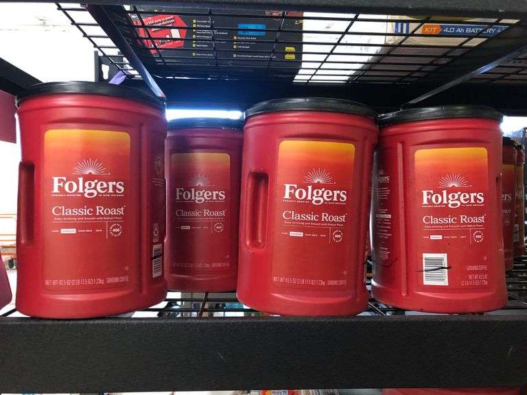 4) Folgers Classic Roast Ground Coffee