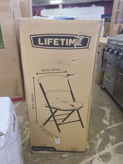 Lifetime 4pk Plastic Folding Chairs