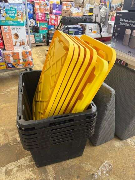 7) Plastic Totes