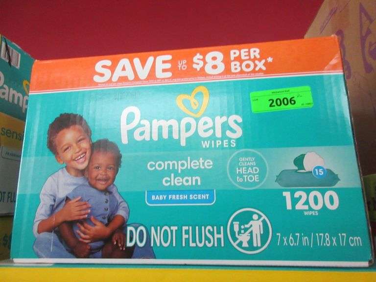 Pampers Wipes Complete Clean, Pampers Swaddlers Size 8