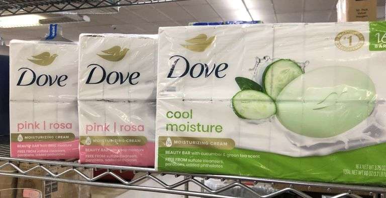 3) Dove Beauty Bar 16pk