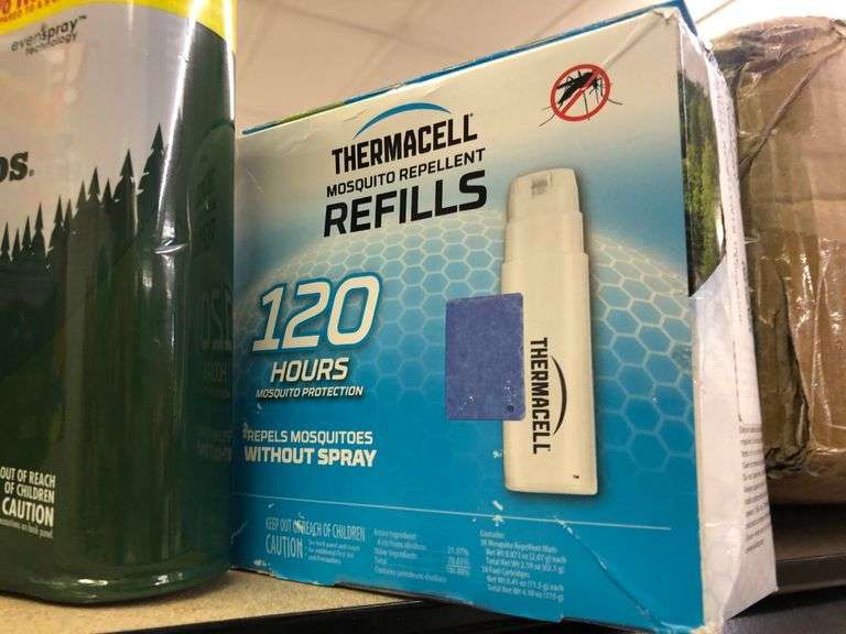 2) Off Insect Repellent 3pk, Banana Boat Sport SPF Spray 3pk, Thermacell Mosquito Repellent Refills