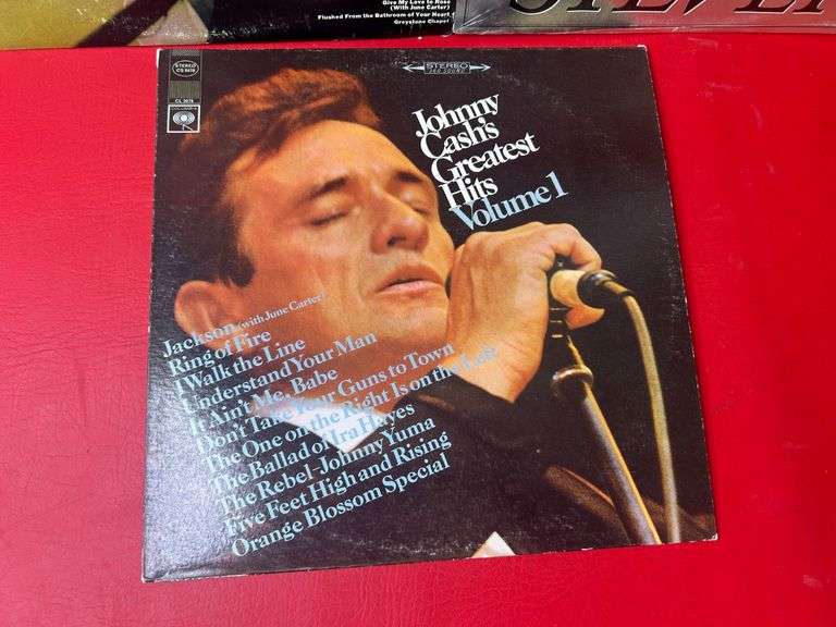 3) Johnny Cash Vinyl Records