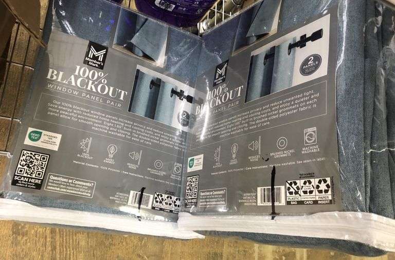 2) Blackout Window Panel Pair