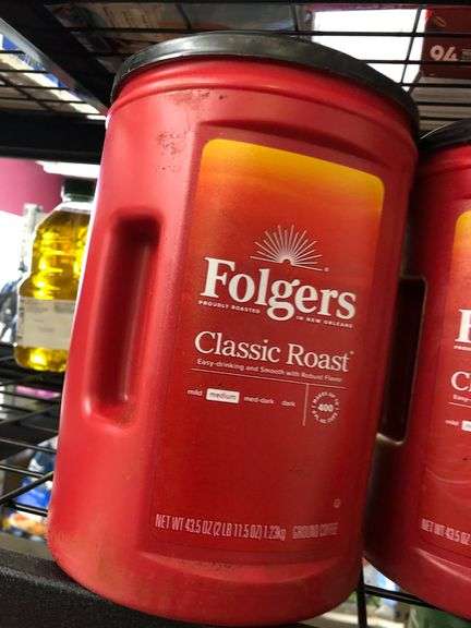3) Folgers Classic Roast Ground Coffee