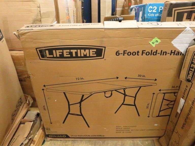 Lifetime Fold-In-Half Table