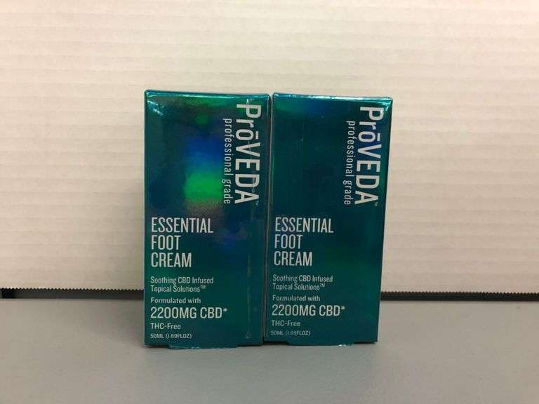 2) Proveda Essential Foot Cream Professional Grade CBD Infused