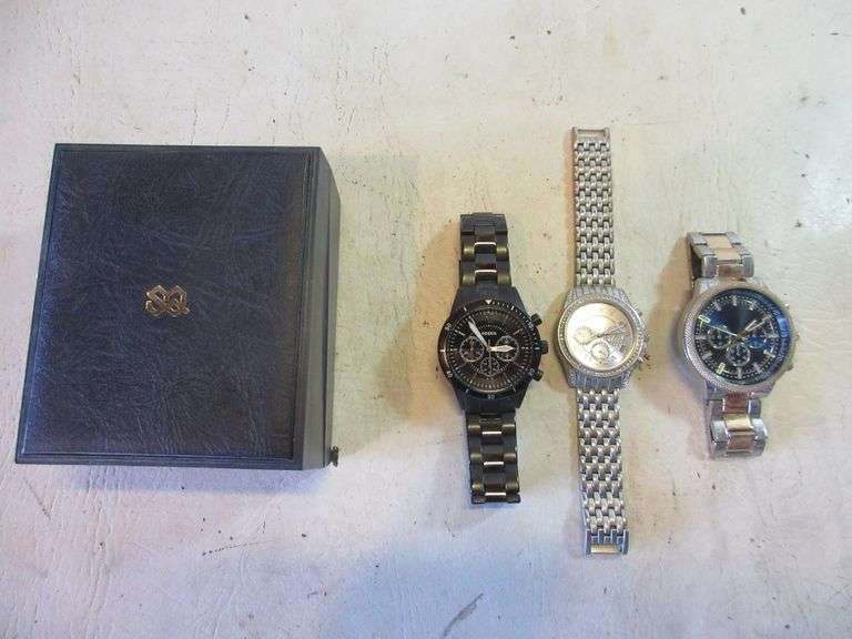 3) Watches, Watch Box