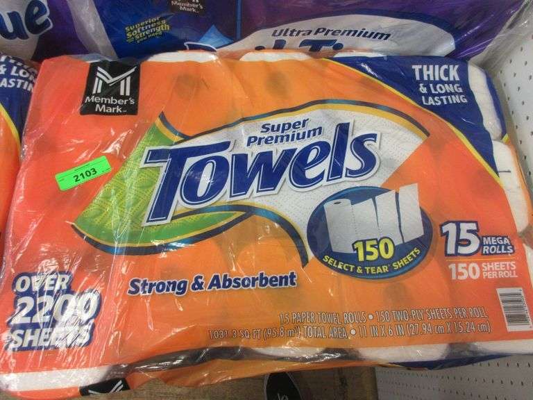 3) Super Premium Paper Towels