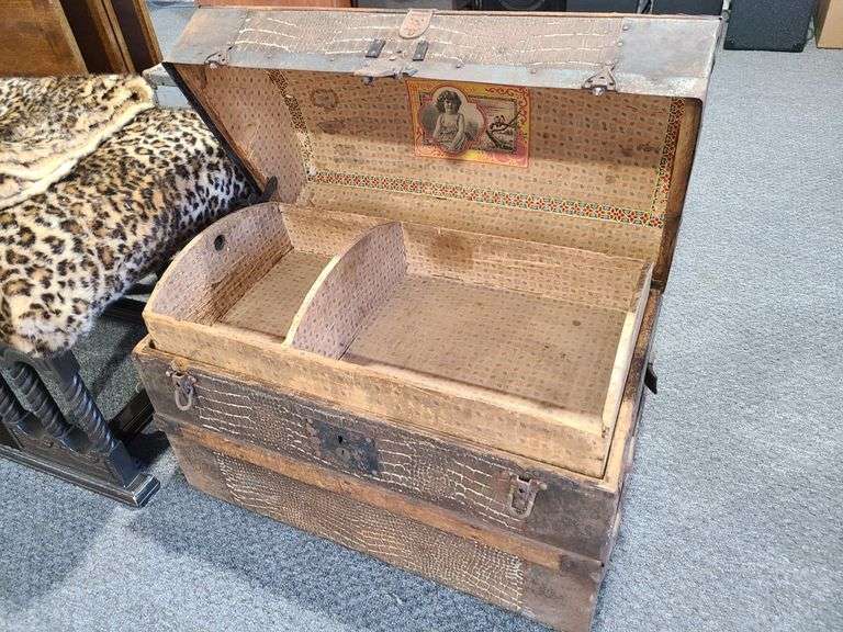 Dome-Top Steamer Trunk