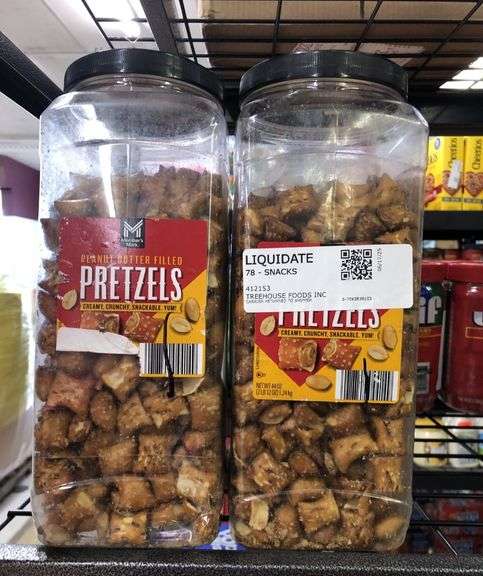 2) Peanut Butter Filled Pretzels