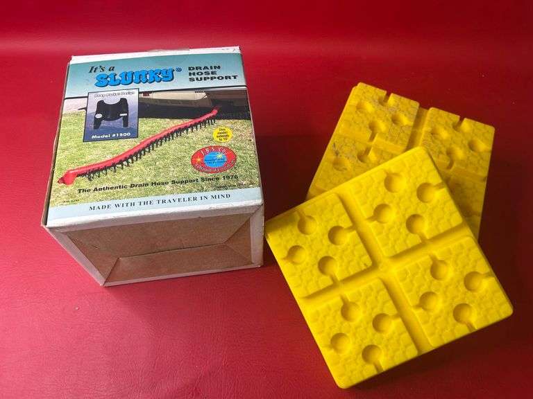 Drain Hose Support, RV Leveling Blocks