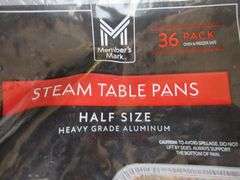2) Steam Table Pans, 3) Steam Table Pan Lids