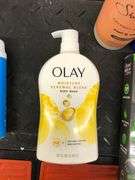 2) Olay Ultimate Hydrating Moisturizer, Dove Advanced Care Deodorant, Gillette Sensitive Shave Gel, 