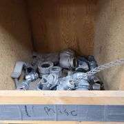 Contents of Middle Two Rows of Bins: Connectors, Couplings, Locknuts, PBs, Metal Straps and More