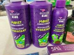Aussie Kids Shampoo and Detangler, Colgate Toothpaste, Spa Sciences Hair Remover, Eye Cream, Intensi