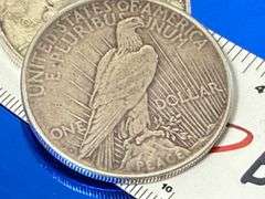 2 Peace Silver Dollars Consecutive