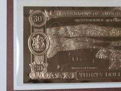 5) Gold Colored Bank Notes