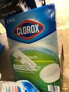 3) Clorox Bathroom Bleach Foamer, Clorox Tablets