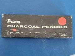 10) Bienfang Watercolor 11"x15" Art Paper, 6) Prang Charcoal Pencils