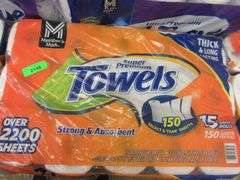 3) Super Premium Paper Towels