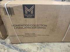 *Homewood Collection 3-Person Wicker Swing
