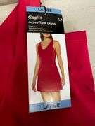 Racerback Sports Bra, Frye Denim Dress, GapFit Dress, Edited Knit Tank, Tan Shorts, Stretch Short