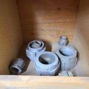 Contents of Bins: Electrical Switch Boxes, Conduit Access Boxes, Floor Box Assembly, Wire Connectors