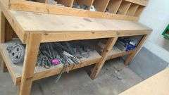 * Worktable with Bin Storage