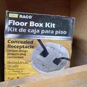 Contents of Bins: Electrical Switch Boxes, Conduit Access Boxes, Floor Box Assembly, Wire Connectors
