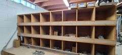 Contents of Shelves: Adaptabel, Door Release, Back Box, Metal Brackets, BX Connectors, Grounding Bus