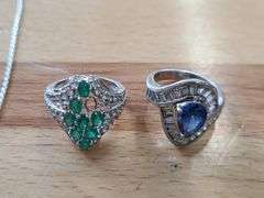 2) Rings, 2) Necklaces, Bracelet