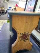 2) Paintings and Wooden Bench