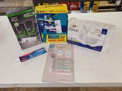 Dove Men Care Deodorant, Gillette Razors, Dove Bar Soap, Venus Razor, Colgate