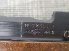 No 4. MK1. (F) Rifle