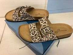 Mountain Sole Buckle Leather Sandal