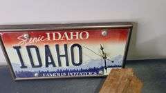 Idaho License Plate Clock and Bird House