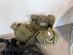 Canteens in Carrier Belt, 2) Duffle Bags, Utility Belt