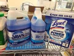 2) Dawn Professional Detergent, 1) 4pk Lysol Toilet Bowl Cleaner
