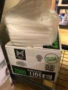 Clear Plastic Lids, Wrapped Straws