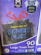 2) Power Flex Large Trash Bags