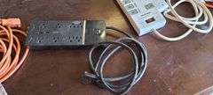 Assorted Power Strips and Extension Cords