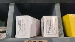 Contents of Bin: Wire, Outlets, Plugs, Incandescent Dimmer, Wall Plates, Duplex Receptacle, Switches