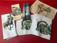 Western Patterned Towels, Shelf Liners