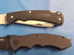 4) Folding Pocket Knives, 1) Leather Sheath