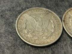2) 1921 Silver Morgan Dollars